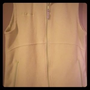 Fleece zip up vest
